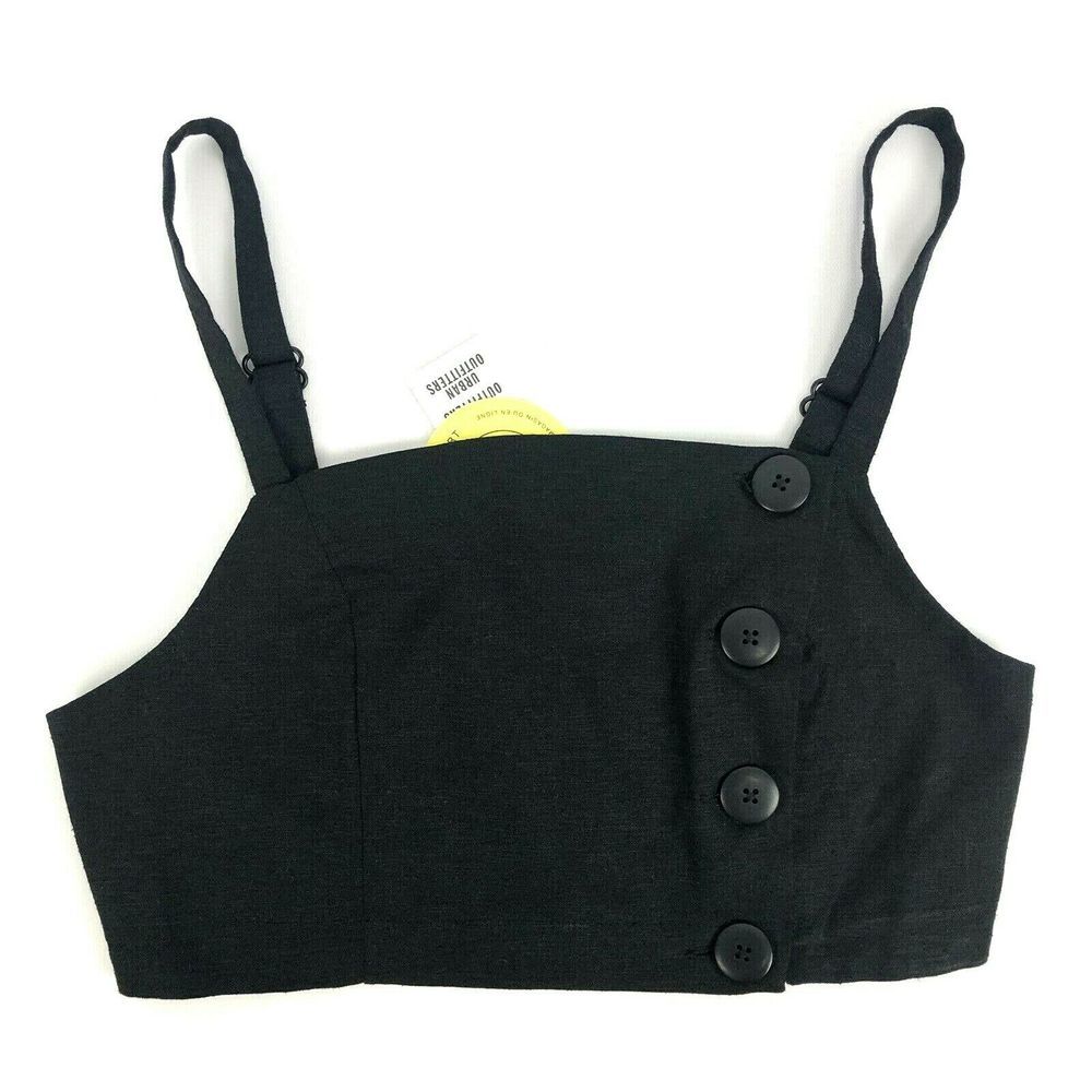 Urban Outfitters Black Casual Tank Crop Top